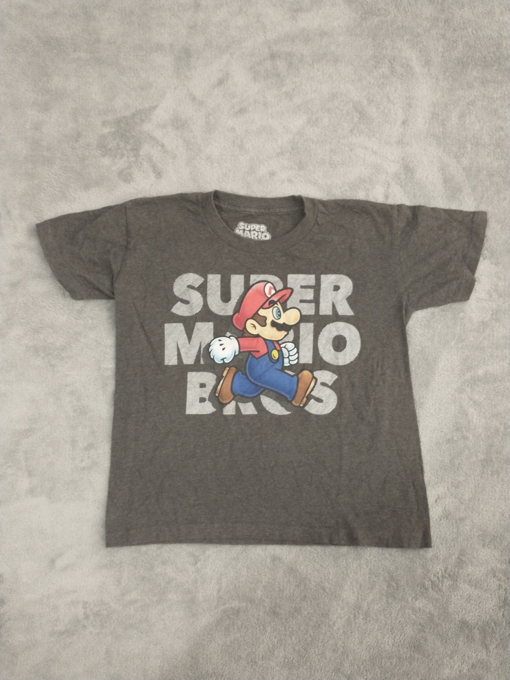 Kids / Boys - XS - Nintendo (RN# 111647) Super Mario Gray T-shirt